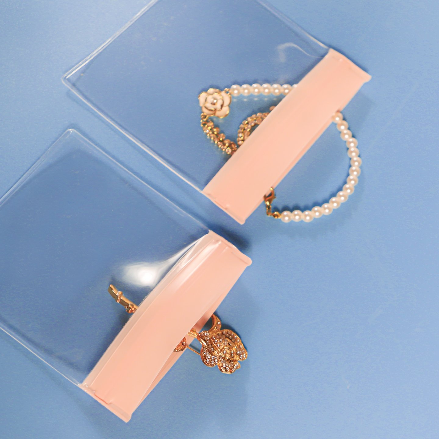 EVA Jewelry Ziplock Bag – Pink Zipper Custom Jewelry Packaging Pouch - 图片 3