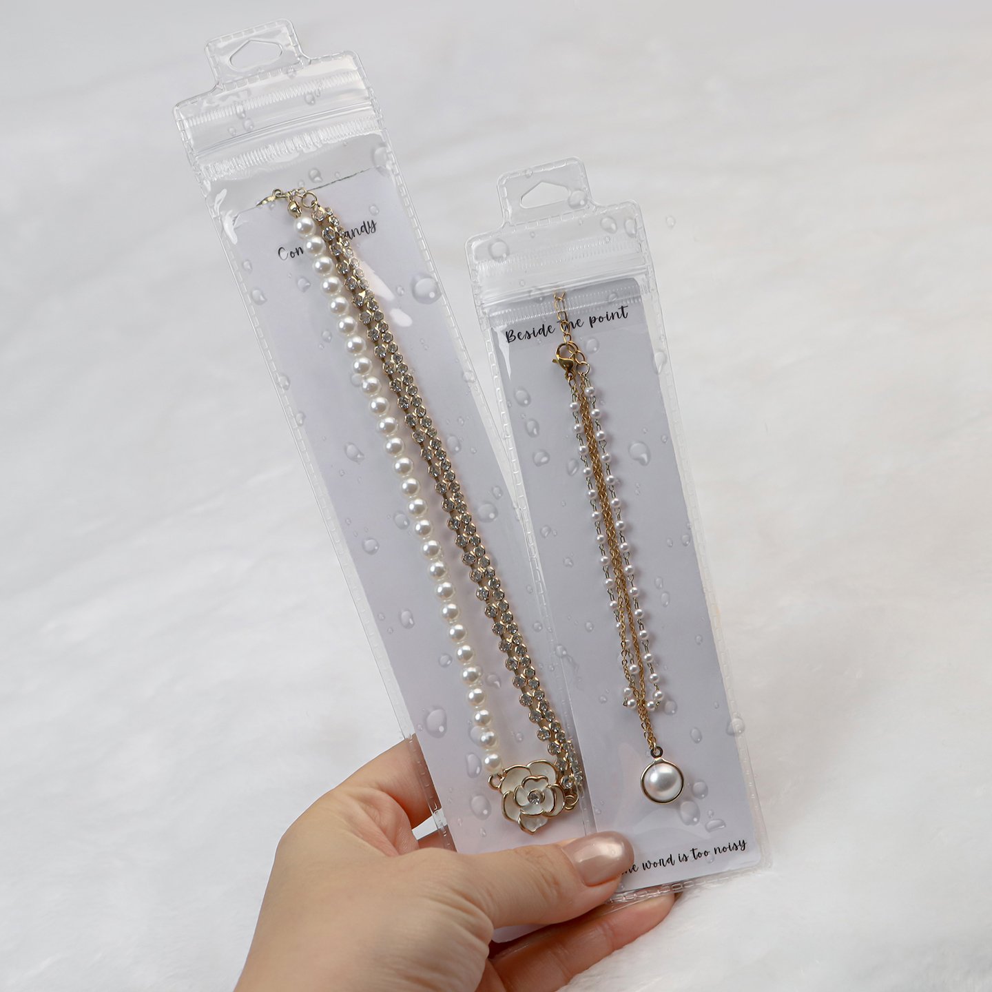 Long PVC Ziplock Bag with Hanging Hole for Jewelry Packaging - 图片 4